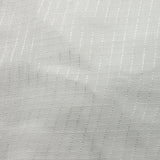 Sheer Drapery Fabric Stripe Embroidered 110" Polyester