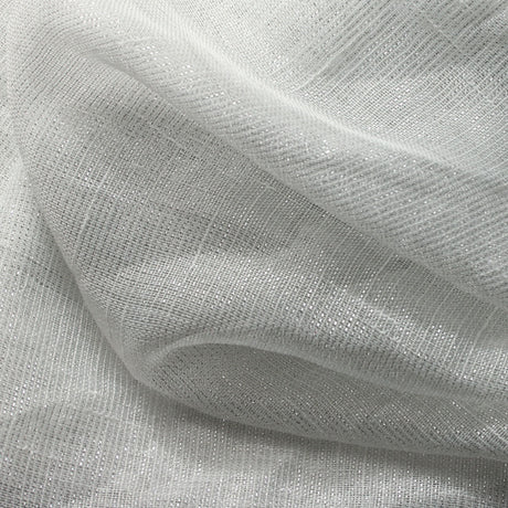 Sheer Drapery Fabric Stripe Embroidered 110" Polyester