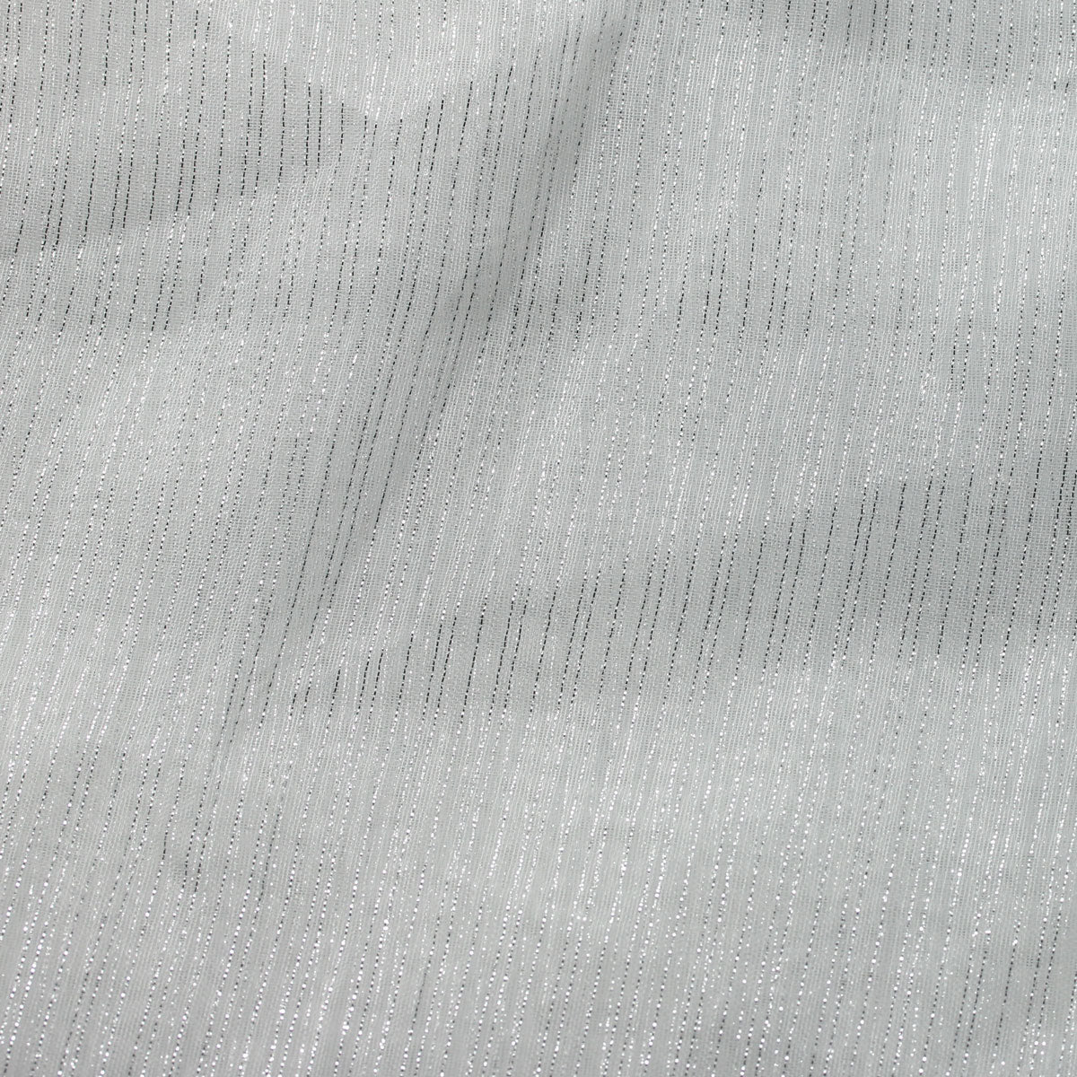 Sheer Drapery Fabric Stripe Embroidered 110" Polyester