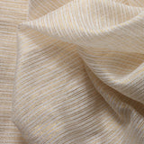 Sheer Drapery Fabric Stripe Embroidered 110" Polyester