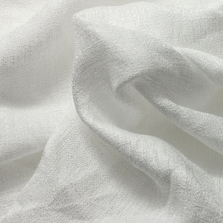 Sheer Polyester Drapery Fabric 110" Gray Ivory White