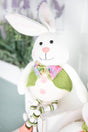 16” B/O Lighted Fabric Easter Bunny Shelf Sitter