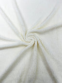 Sherpa Faux Fur Fleece Polyester Fabric - 58" Width, 15% Vertical Stretch, 280 GSM, Abrasion Resistant (1 Yard)