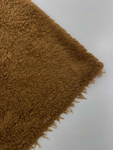 Sherpa Faux Fur Fleece Polyester Fabric - 58" Width, 15% Vertical Stretch, 280 GSM, Abrasion Resistant (1 Yard)