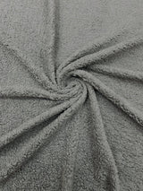 Sherpa Faux Fur Fleece Polyester Fabric - 58" Width, 15% Vertical Stretch, 280 GSM, Abrasion Resistant (1 Yard)