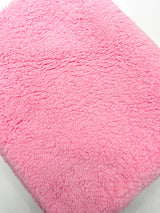 Sherpa Faux Fur Fleece Polyester Fabric - 58" Width, 15% Vertical Stretch, 280 GSM, Abrasion Resistant (1 Yard)