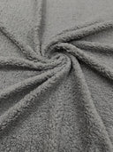 Sherpa Faux Fur Fleece Polyester Fabric - 58" Width, 15% Vertical Stretch, 280 GSM, Abrasion Resistant (1 Yard)