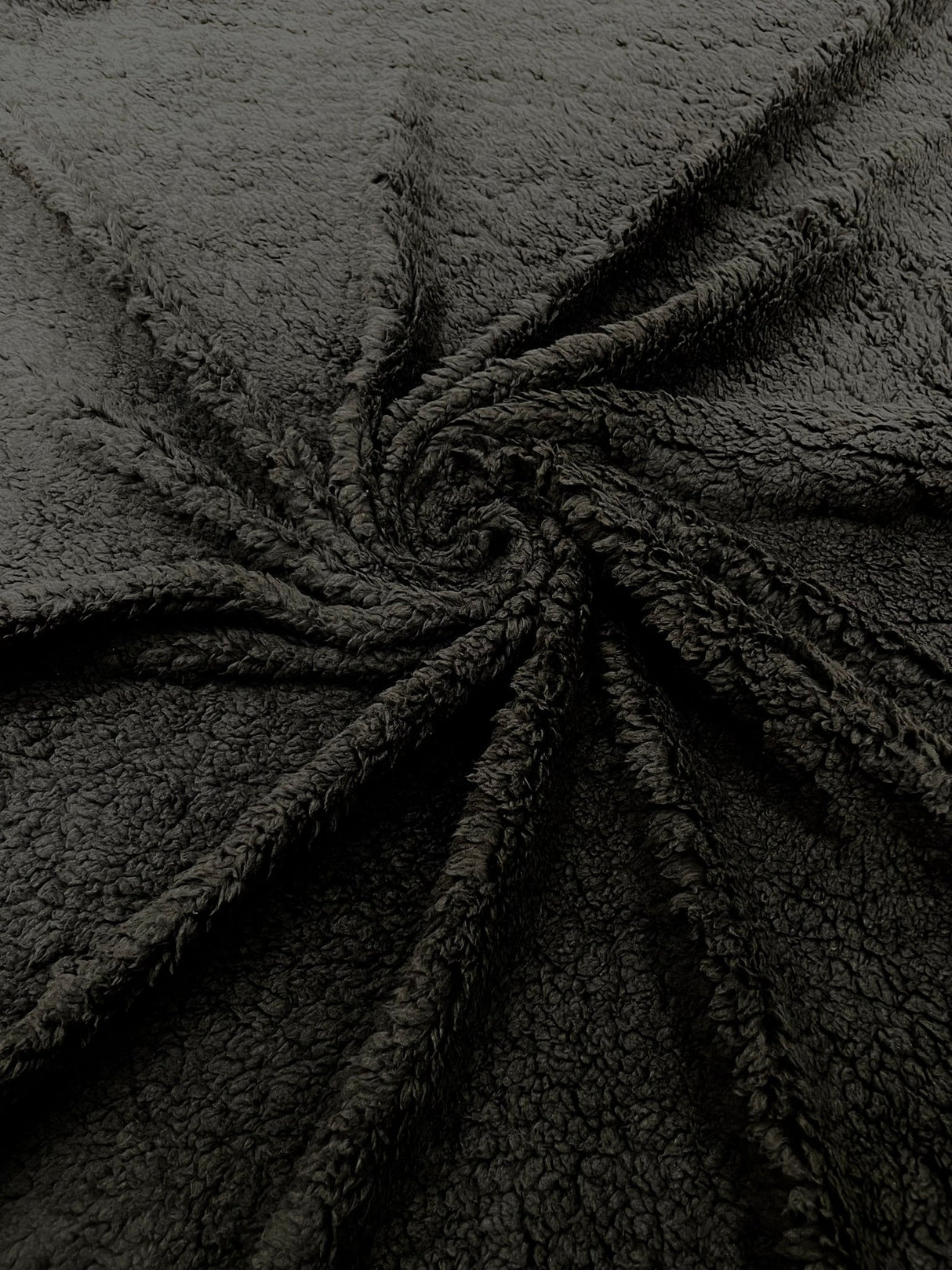 Sherpa Faux Fur Fleece Polyester Fabric - 58" Width, 15% Vertical Stretch, 280 GSM, Abrasion Resistant (1 Yard)