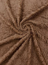 Sherpa Faux Fur Fleece Polyester Fabric - 58" Width, 15% Vertical Stretch, 280 GSM, Abrasion Resistant (1 Yard)