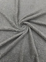 Sherpa Faux Fur Fleece Polyester Fabric - 58" Width, 15% Vertical Stretch, 280 GSM, Abrasion Resistant (1 Yard)