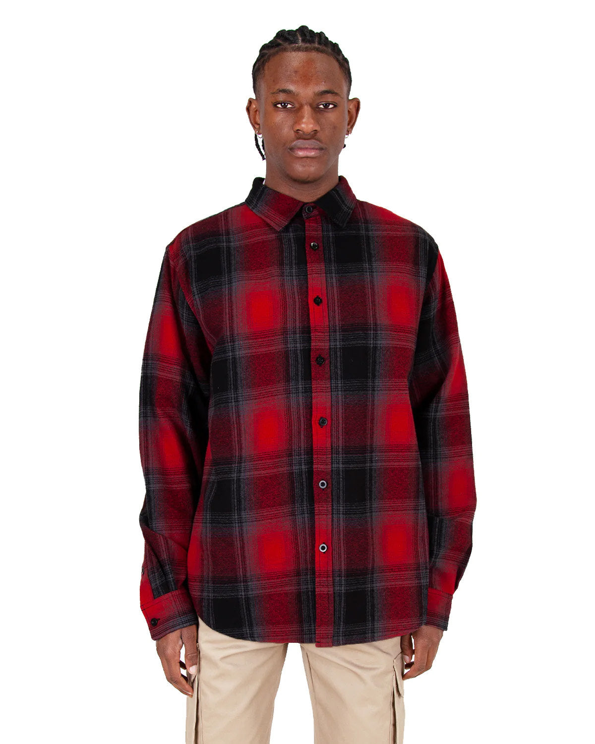 Men's Plaid Flannel Overshirt