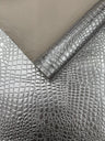 Shiny Alligator 3D Embossed Vinyl Fabric - Textured Alligator Emboss, 54" Width (1 Yard)