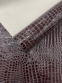 Shiny Alligator 3D Embossed Vinyl Fabric - Textured Alligator Emboss, 54" Width (1 Yard)
