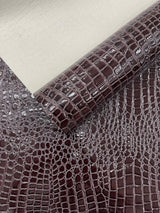 Shiny Alligator 3D Embossed Vinyl Fabric - Textured Alligator Emboss, 54" Width (1 Yard)