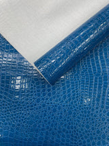 Shiny Alligator 3D Embossed Vinyl Fabric - Textured Alligator Emboss, 54" Width (1 Yard)