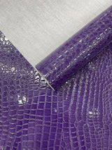 Shiny Alligator 3D Embossed Vinyl Fabric - Textured Alligator Emboss, 54" Width (1 Yard)