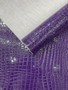 Shiny Alligator 3D Embossed Vinyl Fabric - Textured Alligator Emboss, 54" Width (1 Yard)
