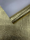 Shiny Alligator 3D Embossed Vinyl Fabric - Textured Alligator Emboss, 54" Width (1 Yard)