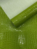 Shiny Alligator 3D Embossed Vinyl Fabric - Textured Alligator Emboss, 54" Width (1 Yard)