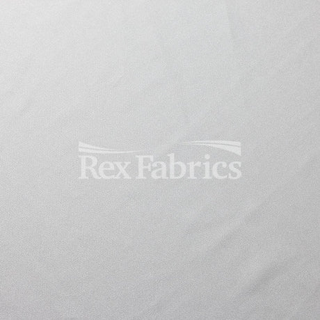 Shiny Poly Tricot Poly Spandex Fabric - Shiny White, Solid, 61" Width, 240 GSM (1 Yard)