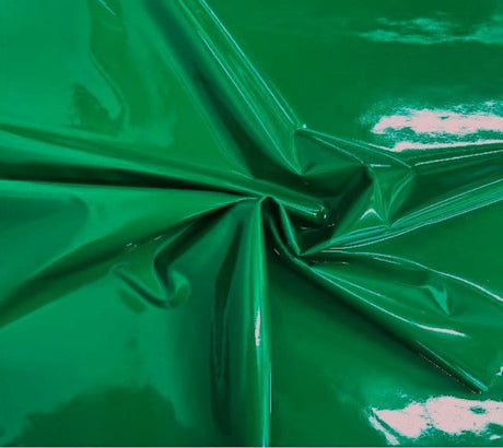 Shiny Vinyl Spandex Vinyl Fabric - Glossy Solid, 58" Width (1 Yard)
