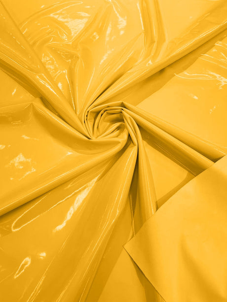 Shiny Vinyl Spandex Vinyl Fabric - Glossy Solid, 58" Width (1 Yard)