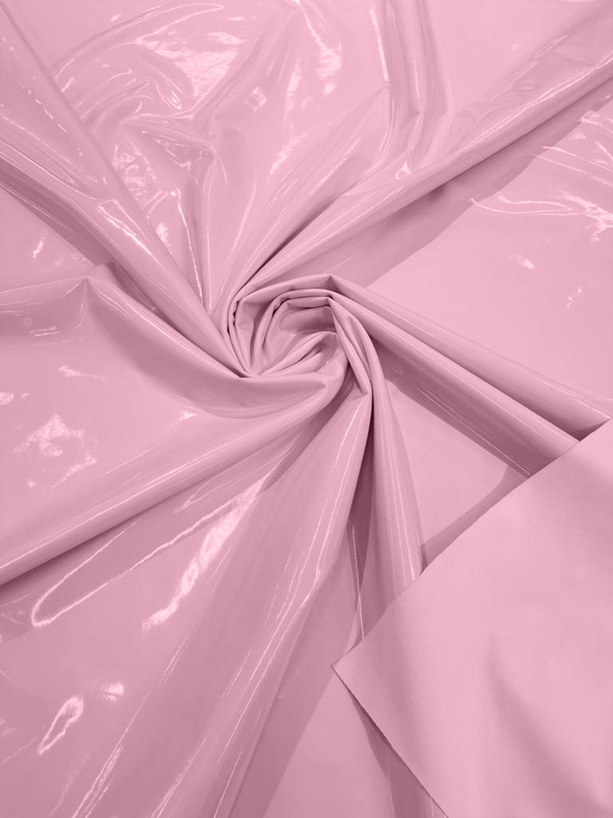 Shiny Vinyl Spandex Vinyl Fabric - Glossy Solid, 58" Width (1 Yard)