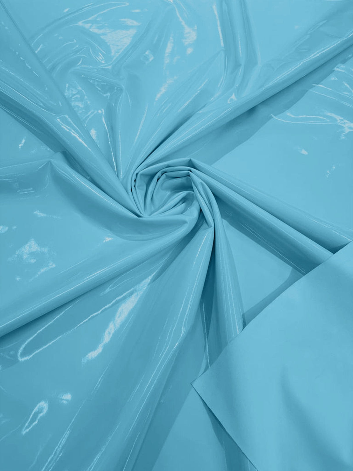 Shiny Vinyl Spandex Vinyl Fabric - Glossy Solid, 58" Width (1 Yard)