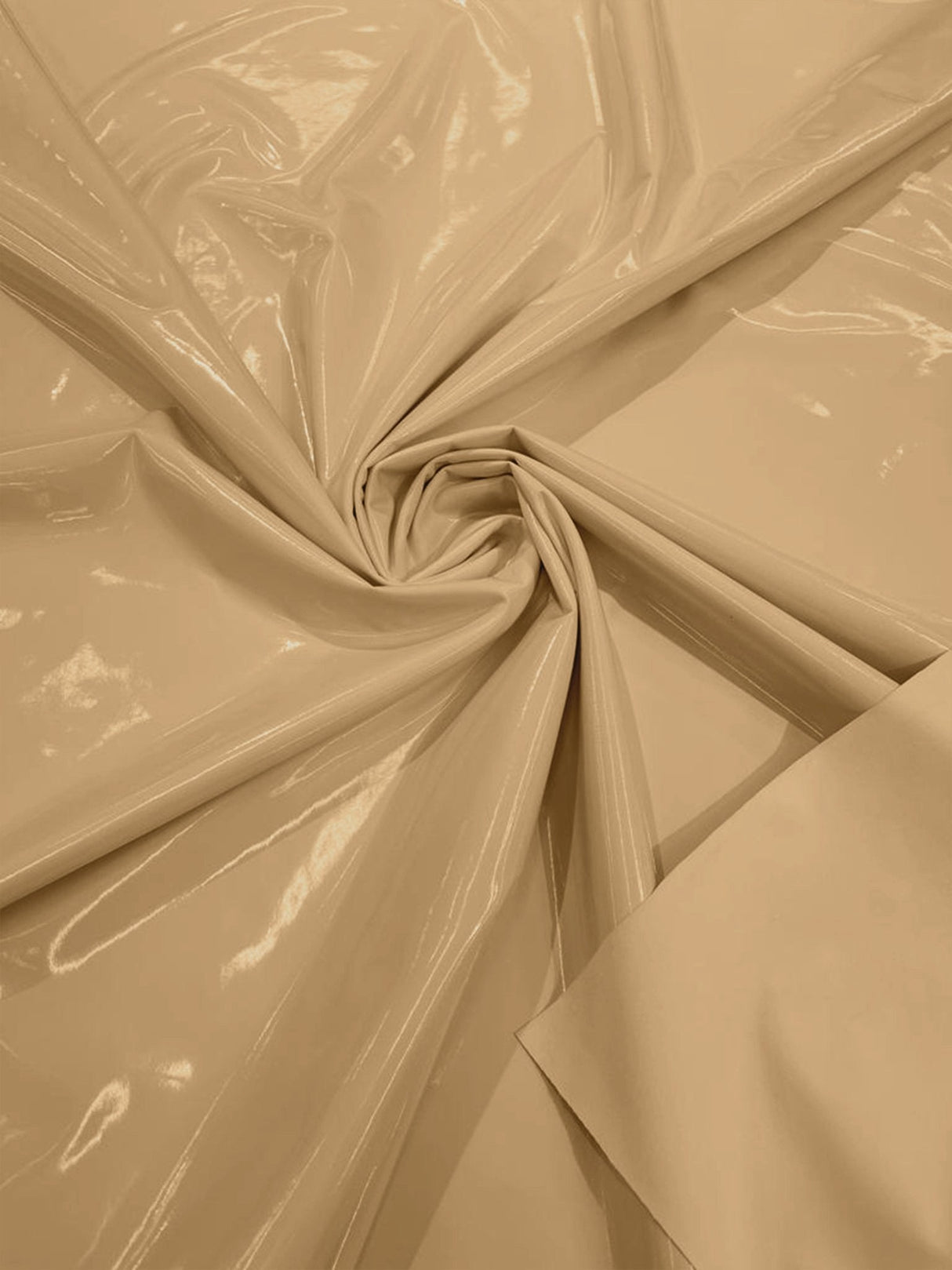 Shiny Vinyl Spandex Vinyl Fabric - Glossy Solid, 58" Width (1 Yard)