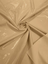 Shiny Vinyl Spandex Vinyl Fabric - Glossy Solid, 58" Width (1 Yard)