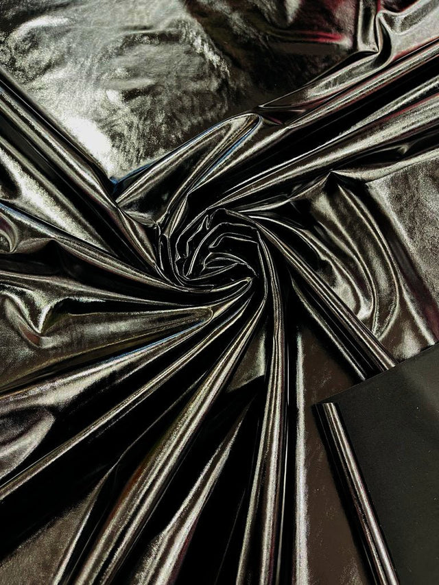 Shiny Vinyl Spandex Vinyl Fabric - Glossy Solid, 58" Width (1 Yard)