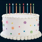 Wilton Color Flame Birthday Candles 2 inch 12 pack -Vivid Colors