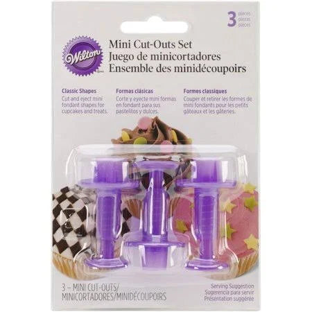 Wilton Fondant 3-Piece Cutters, Classics, Mini