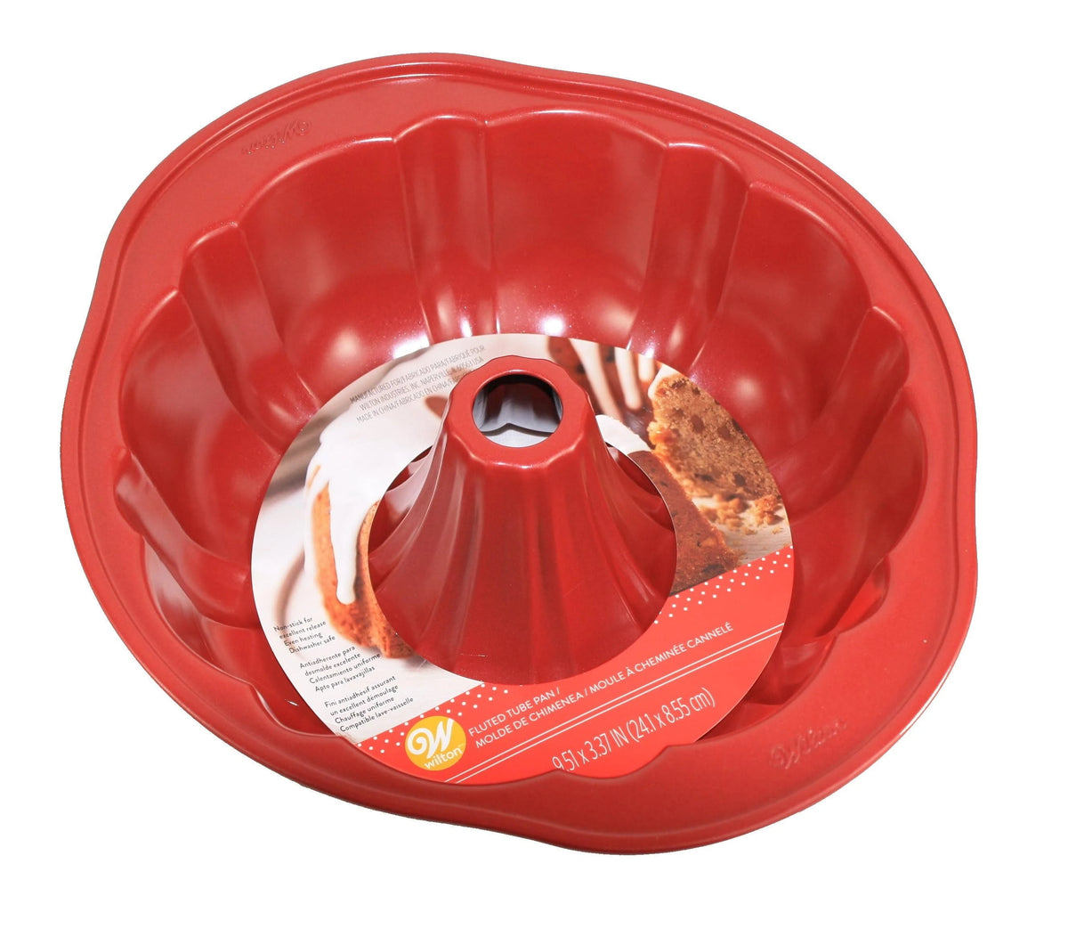 Wilton Non-Stick Fluted Tube Pan – 9.25 Inch Red