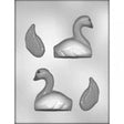 CK Products 3" 3D SWAN Bird Chocolate Candy MOLD
