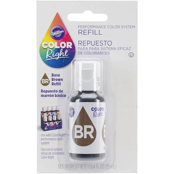 Wilton Color Right Performance Color System Brown Base Color – 0.64 fl. oz.