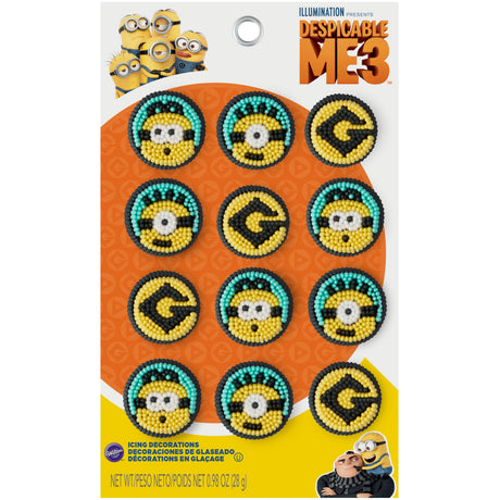 Wilton Despicable Me 3 Minions Icing Decoration