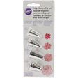 Wilton Cake Decorating Drop Flower Tips, 4-Piece Piping Tips Set