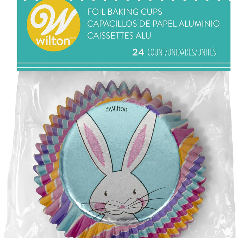 Wilton Standard Baking Cups Easter Bunny Foil Cup Hip Hop 24 count