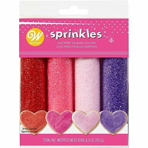 Wilton Valentine's Day Sanding Sugars Set – 6.8 oz.