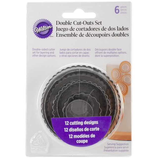 Wilton Double-Sided Round Cut-Outs Set, 6-Piece