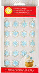 Wilton Mini Snowflake Icing Decorations