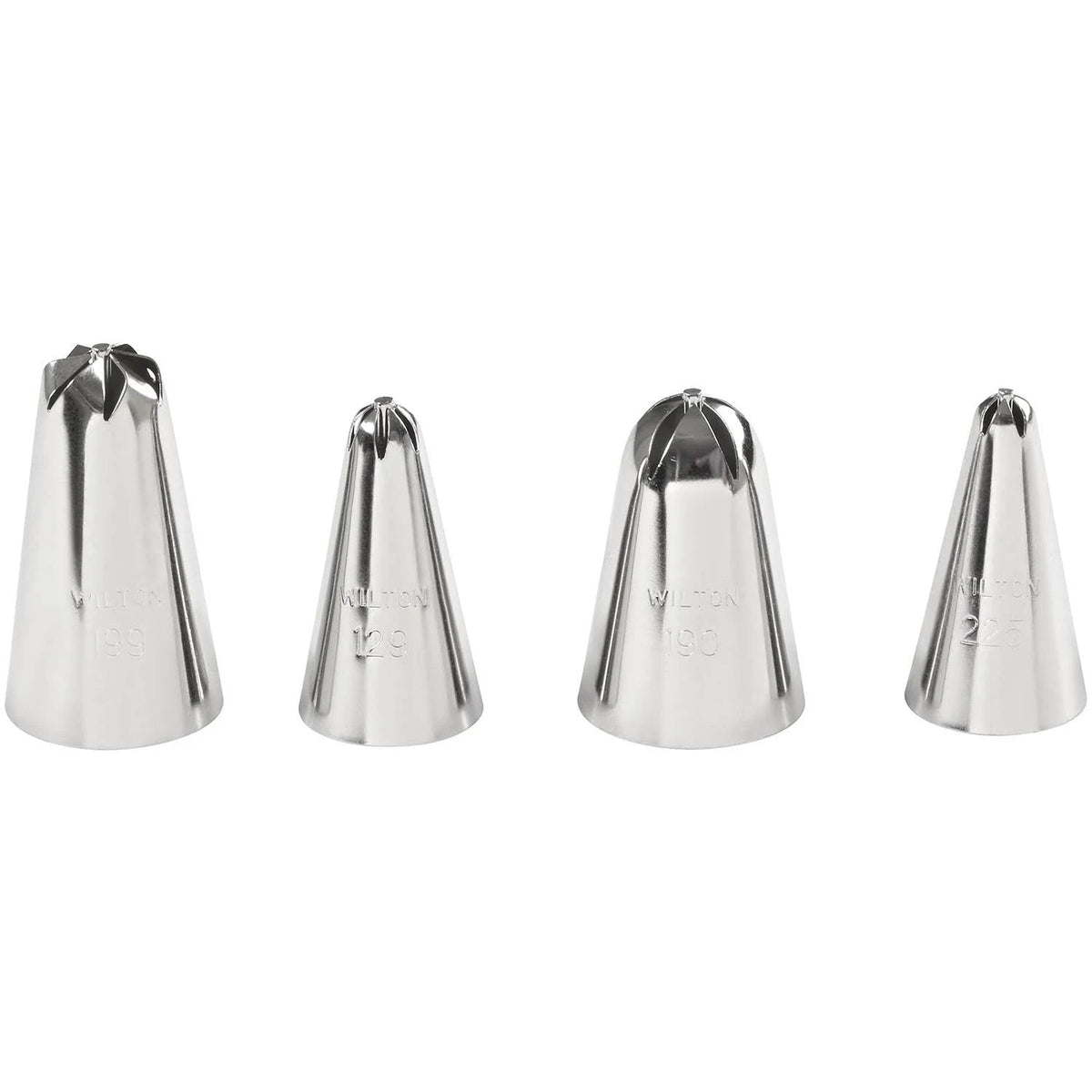 Wilton Cake Decorating Drop Flower Tips, 4-Piece Piping Tips Set