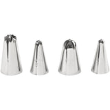 Wilton Cake Decorating Drop Flower Tips, 4-Piece Piping Tips Set