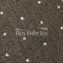Showtime Solids With Foil Polyester Spandex Fabric - Multiple Colors, Silver Foil Polka Dots, 58-60" Width, 150 GSM (1 Yard)