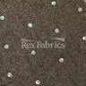 Showtime Solids With Foil Polyester Spandex Fabric - Multiple Colors, Silver Foil Polka Dots, 58-60" Width, 150 GSM (1 Yard)