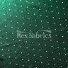 Showtime Solids With Foil Polyester Spandex Fabric - Multiple Colors, Silver Foil Polka Dots, 58-60" Width, 150 GSM (1 Yard)