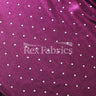 Showtime Solids With Foil Polyester Spandex Fabric - Multiple Colors, Silver Foil Polka Dots, 58-60" Width, 150 GSM (1 Yard)