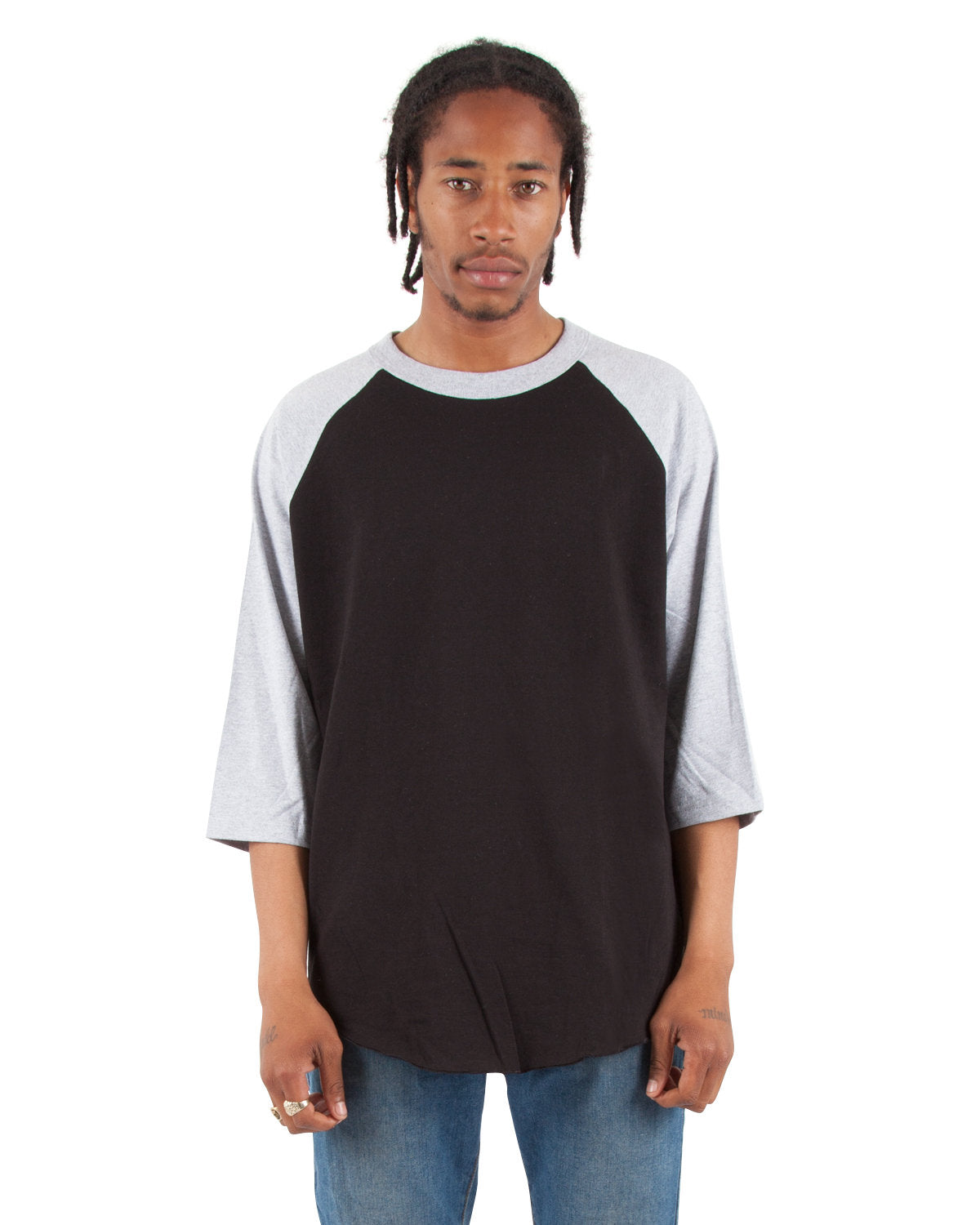 Adult Three-Quarter Sleeve Raglan T-Shirt