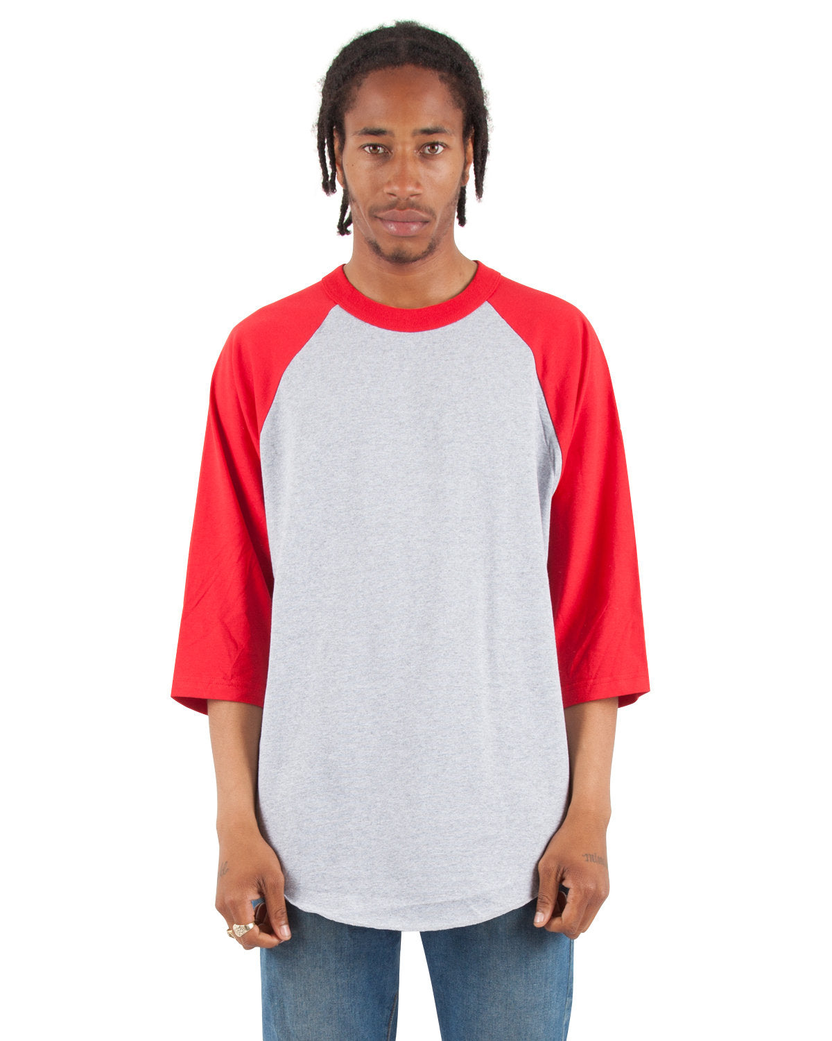 Adult Three-Quarter Sleeve Raglan T-Shirt